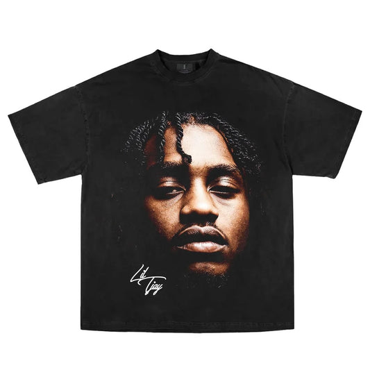 Lil Tjay black cloud tee