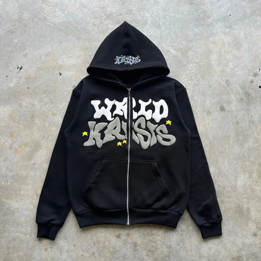 WRLD KRISIS CLOUD Zip Up